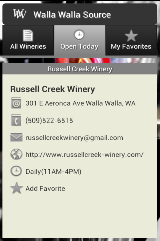 Wine Listing